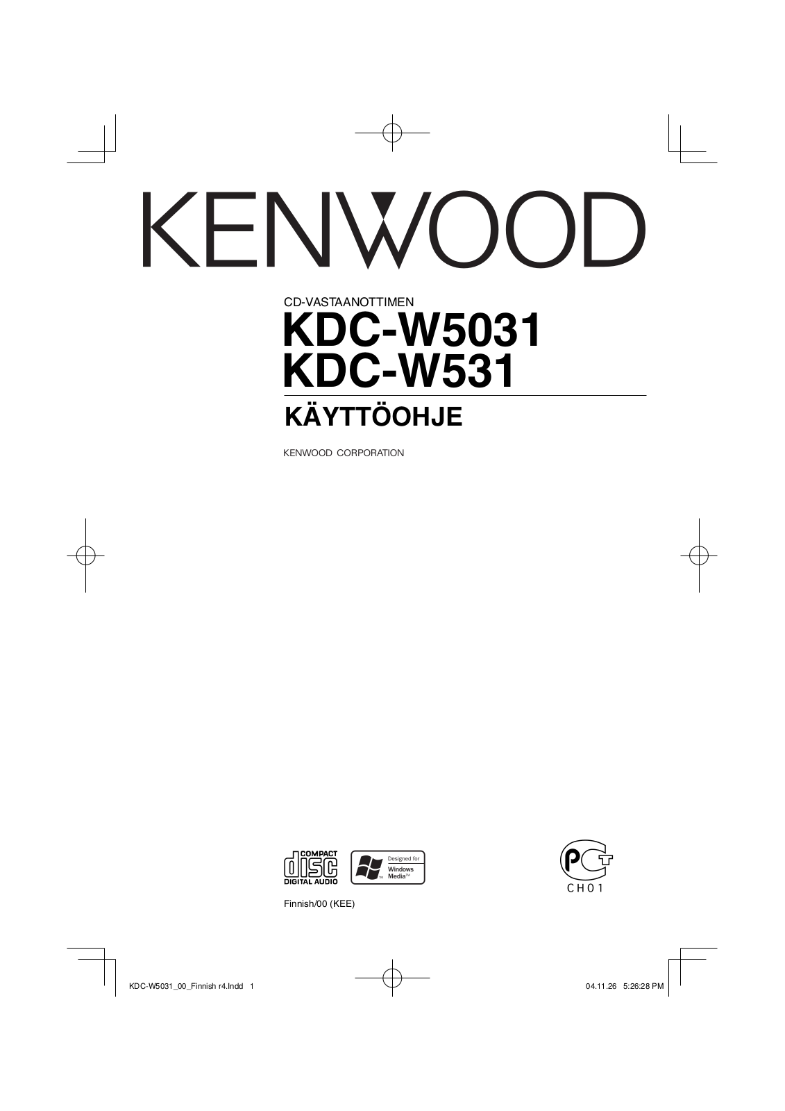 Kenwood KDC-W5031, KDC-W531 User Manual