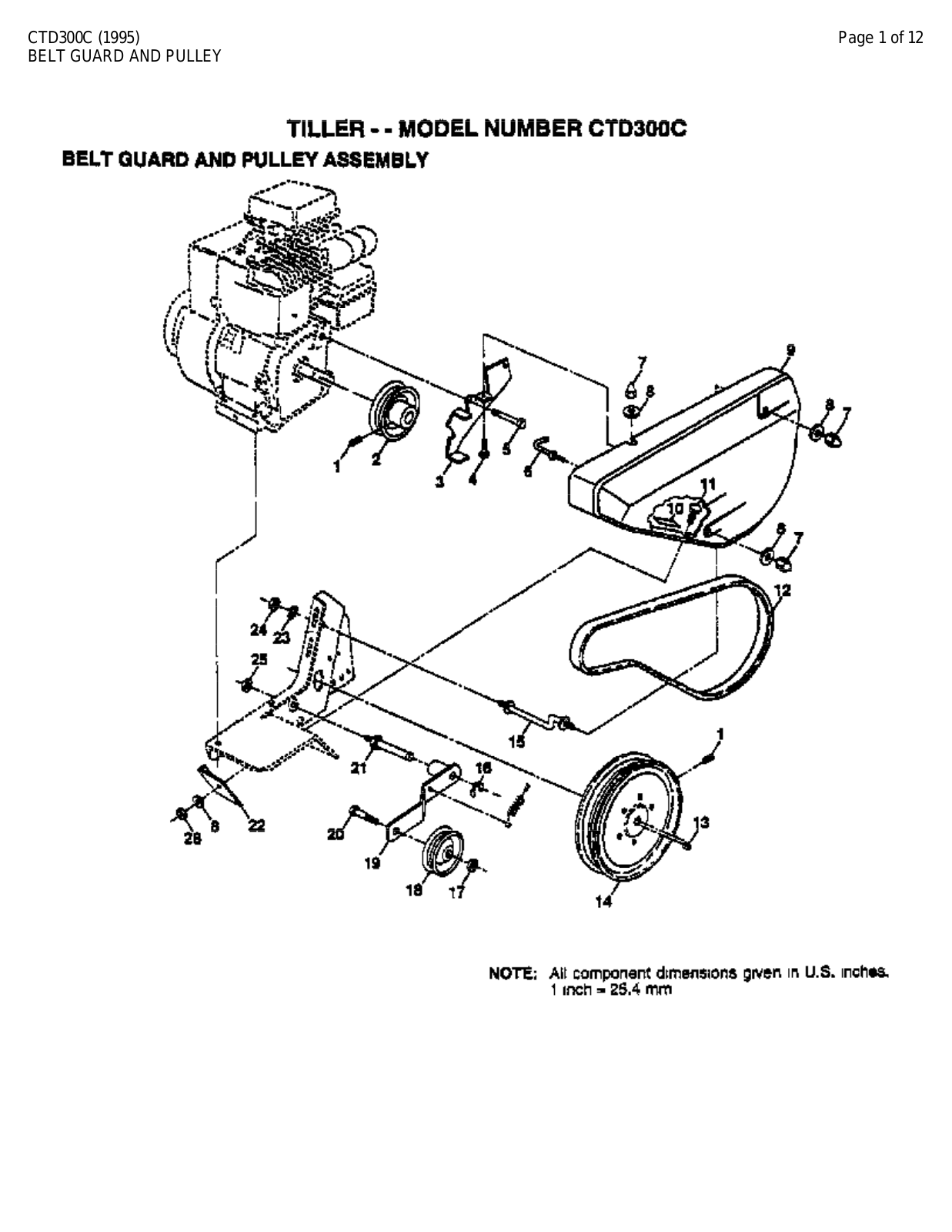 AYP CTD300C Parts List