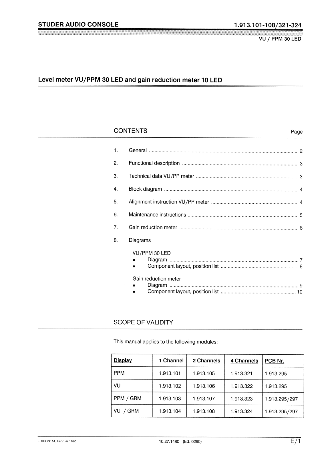 Studer 1913101 User Manual