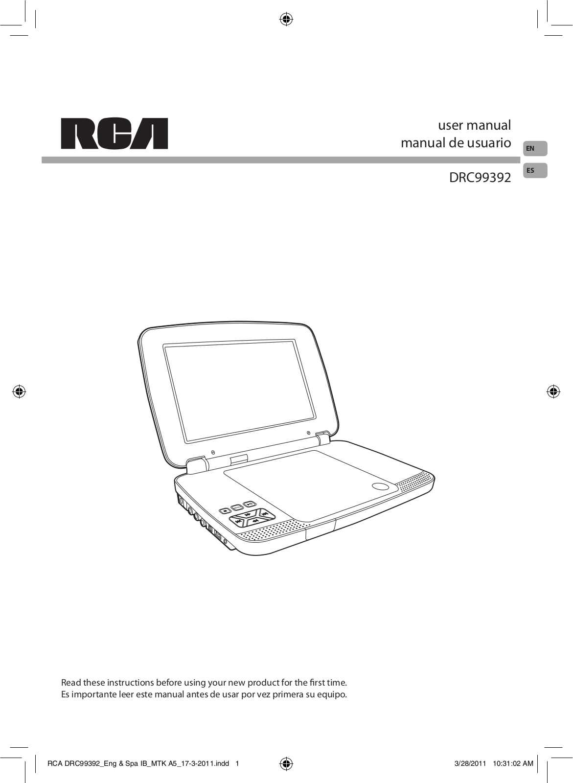 RCA DRC99392 Owner's Manual