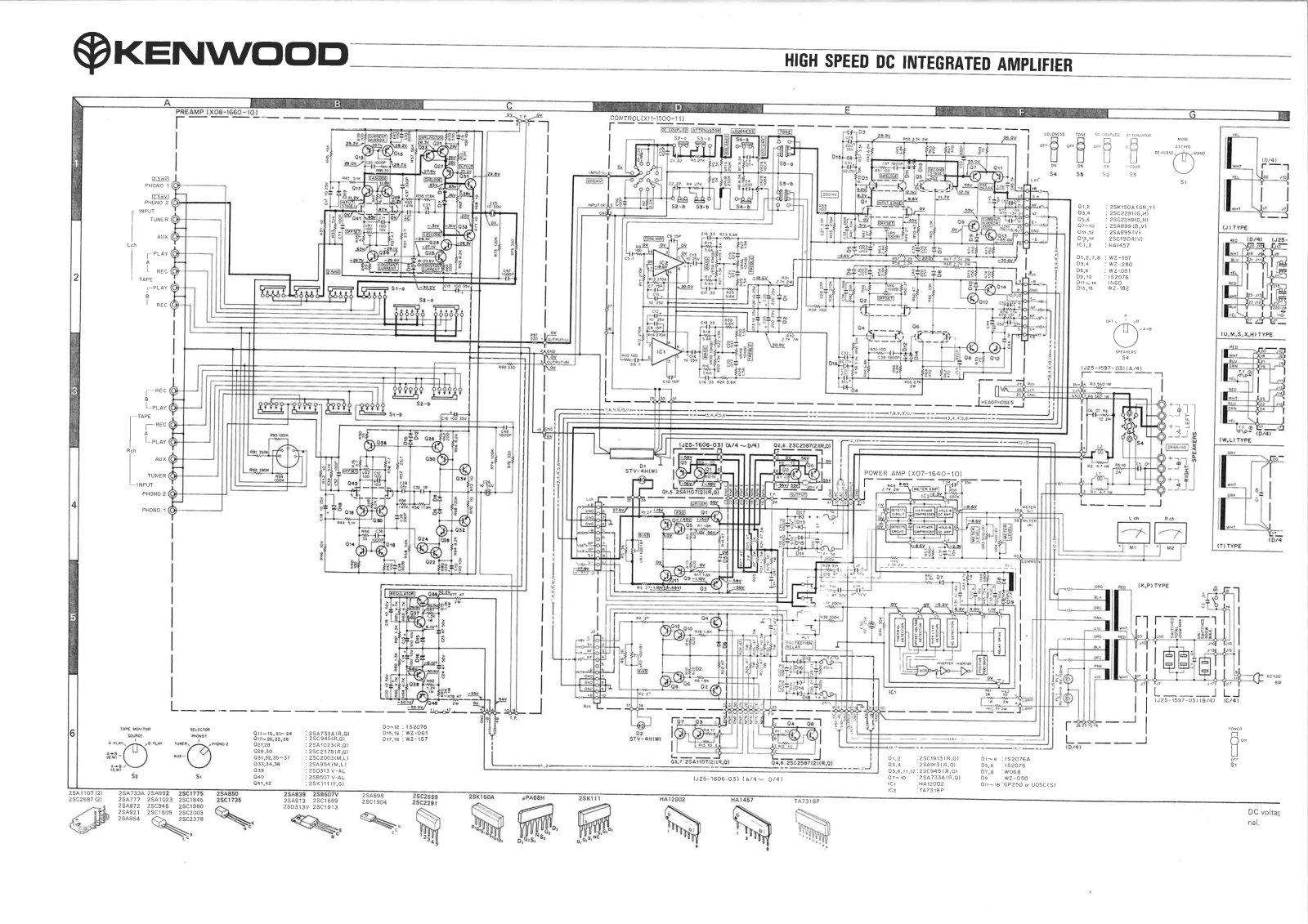 Kenwood KA-801 Schematic