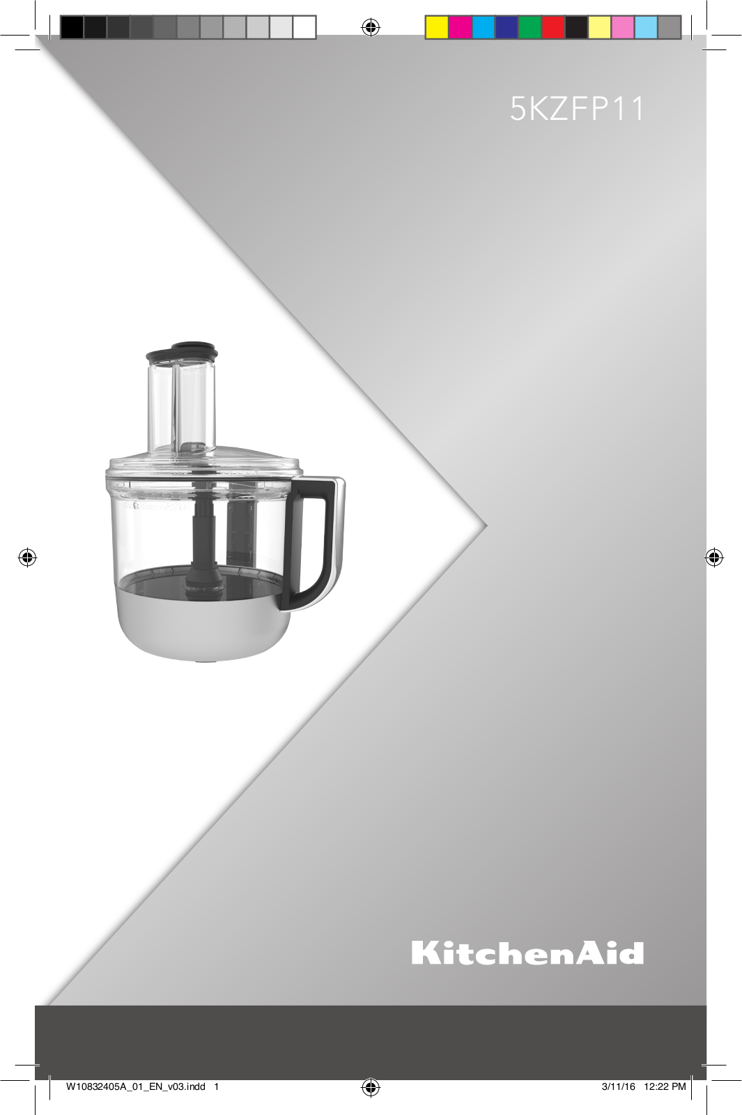 KitchenAid 5KZFP11 User guide