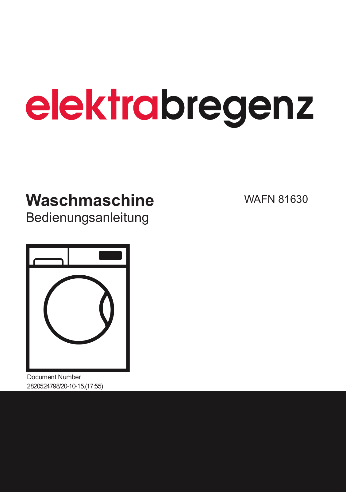 Elektra Bregenz WAFN 81630 User Manual