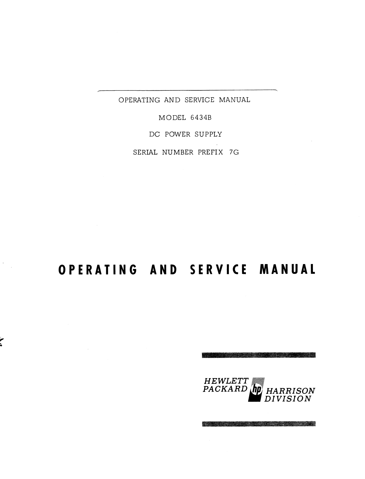 HP 6434b schematic