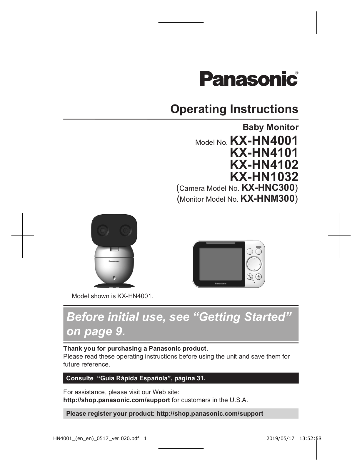 Panasonic KX-HN4001, KX-HN4102, KX-HN1032, KX-HN4101 Installation Manual