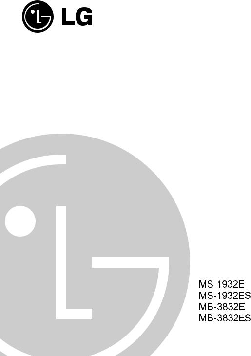 Lg MS-1932E, MS1932ES, MB-3832E, MB-3832ES User Manual