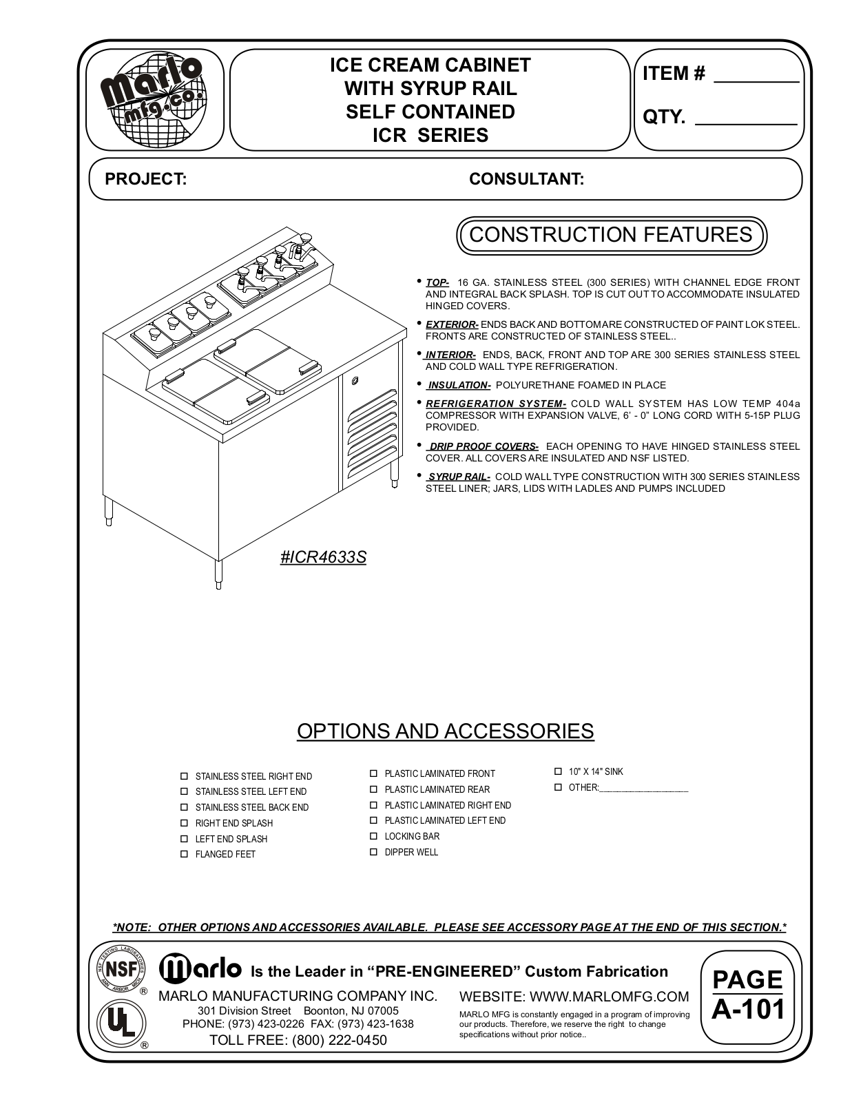 Marlo ICR4633S User Manual