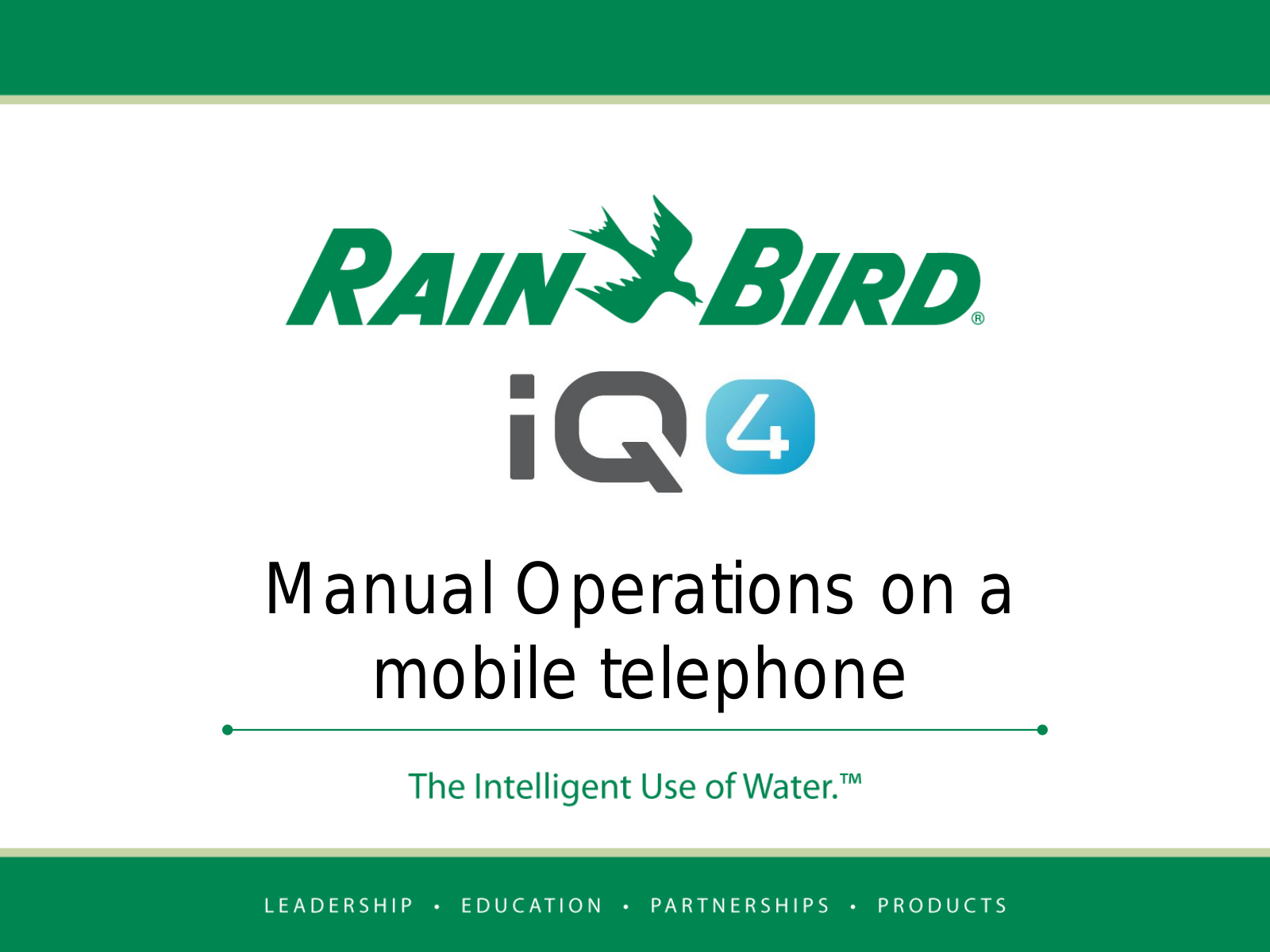 Rain Bird IQ4 User's Manual