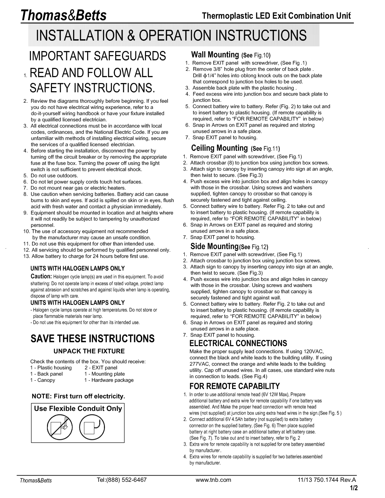 Emergi-Lite ELX400 User Manual