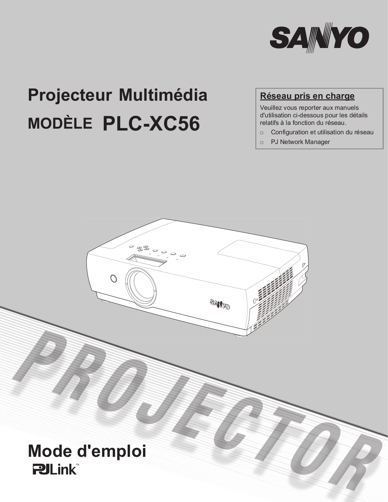 SANYO PLC-XC56 User Manual