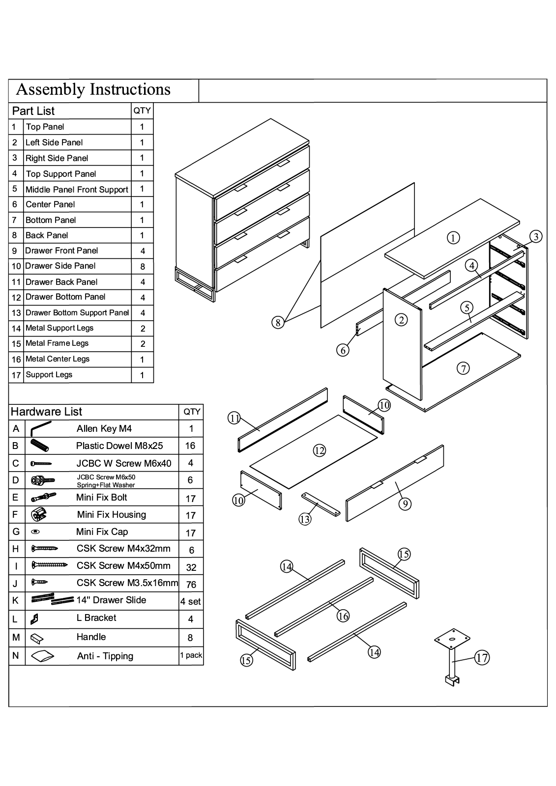 Steelside W005246747 Installation & Assembly - ManualMachine.com