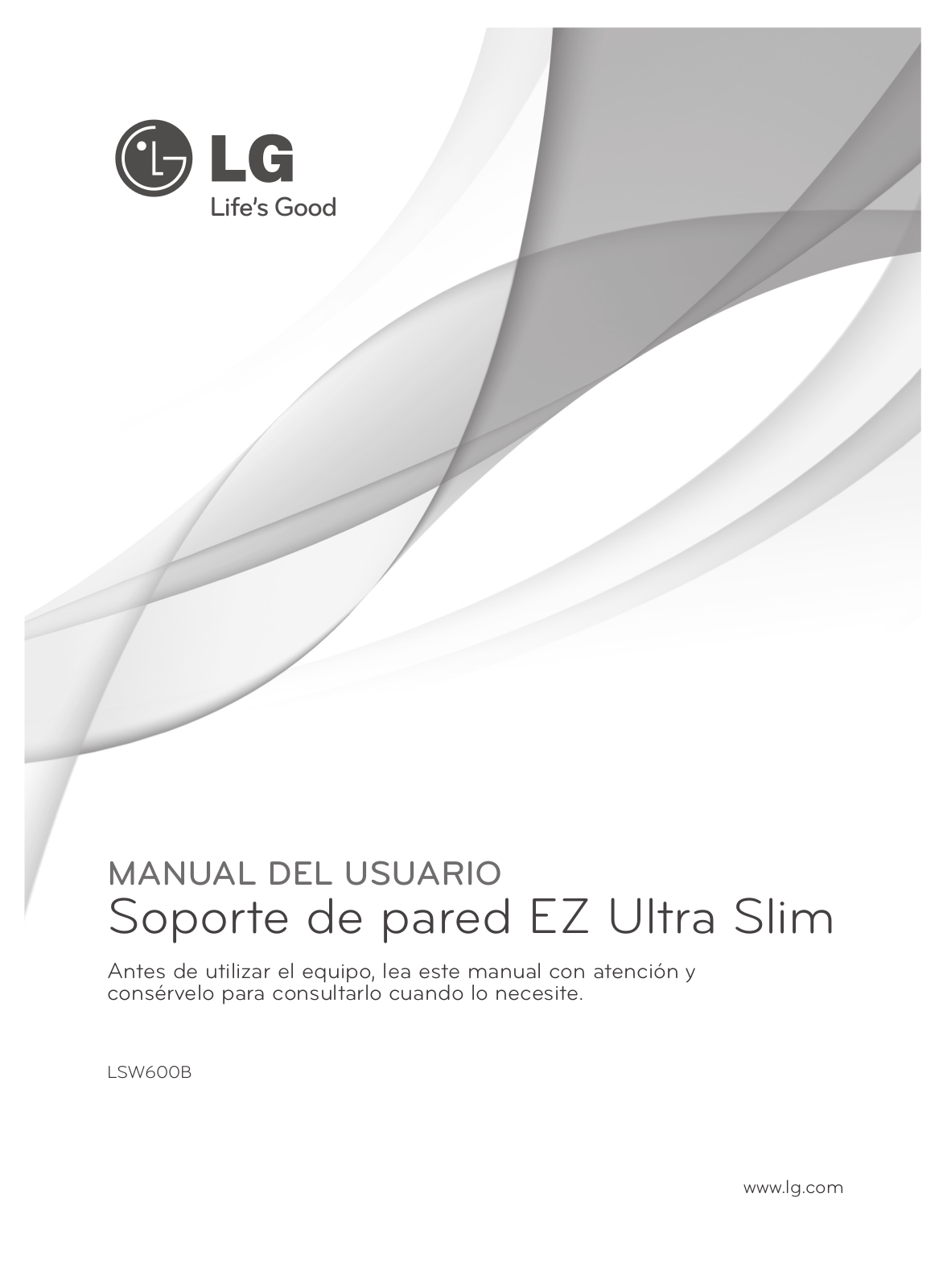 LG LSW600B User Manual