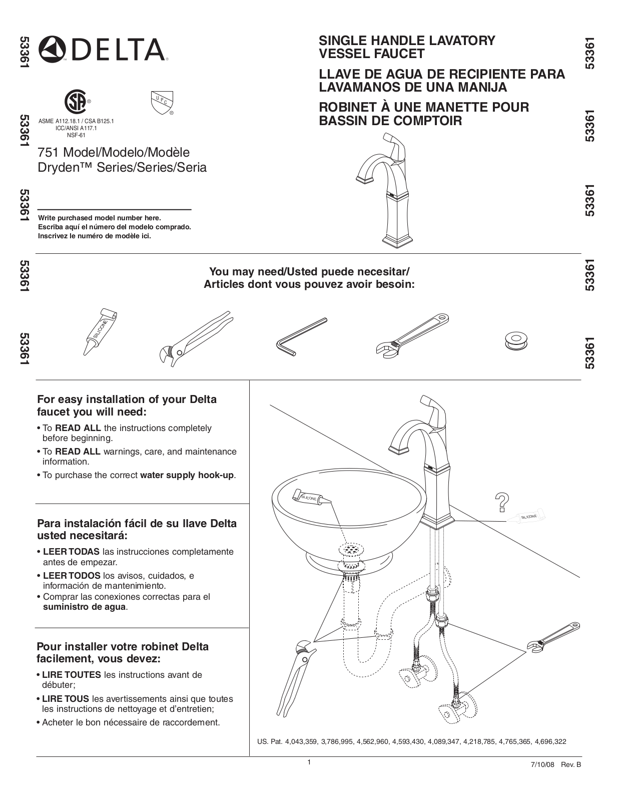 Delta 751 User Manual