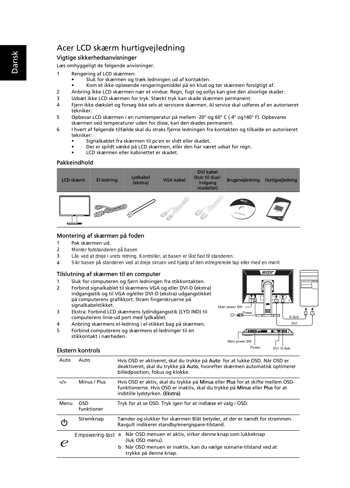 Acer ASPIRE M1800 User Manual