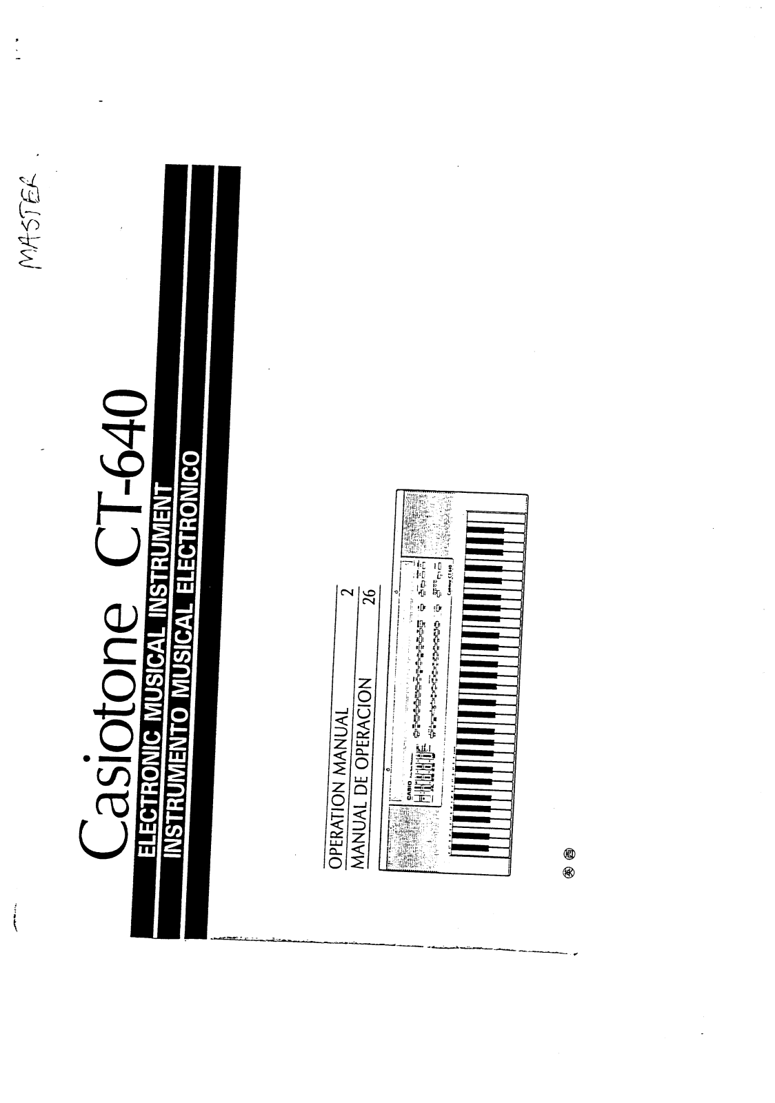 Casio CT-640 User Manual