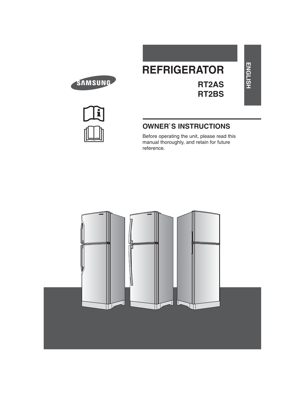 Samsung RT2BSDSW, RT2ASDSW User Manual