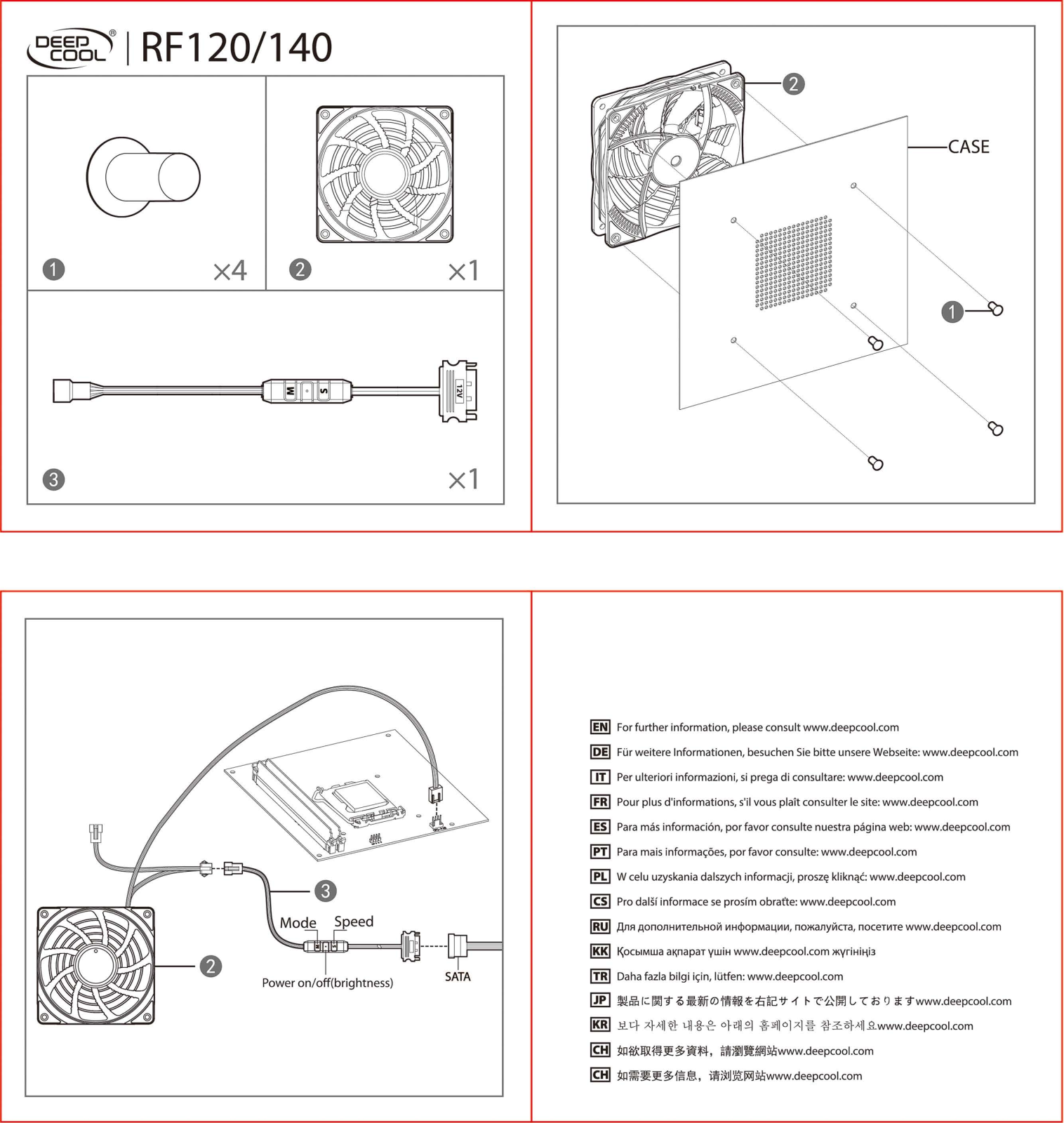 DeepCool RF120 operation manual