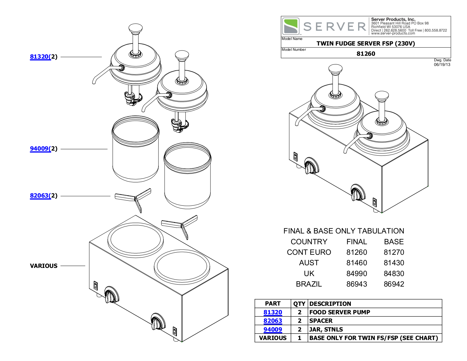 Server 84990 Parts Manual