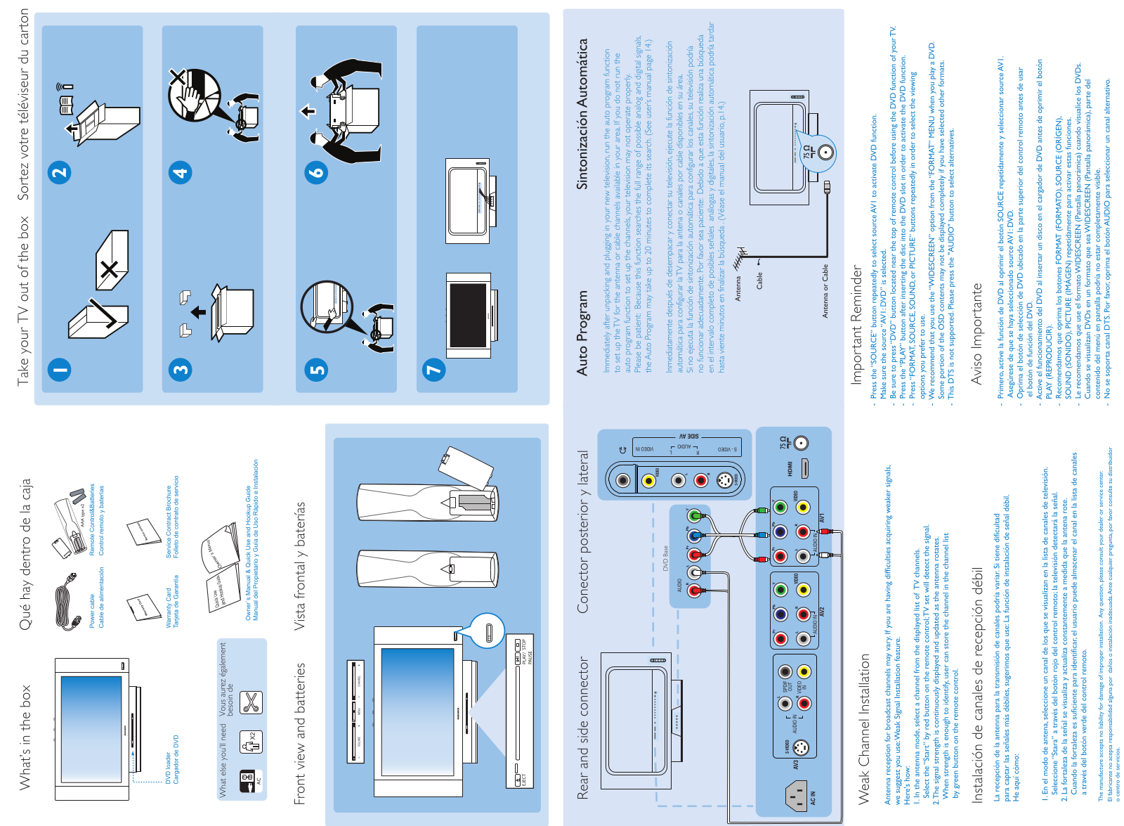 Philips 26MD251D/37E, 32MD251D/37, 26MD251D/37, 26MD251D/37B, 32MD251D/37B hook up guide - ManualMachine.com