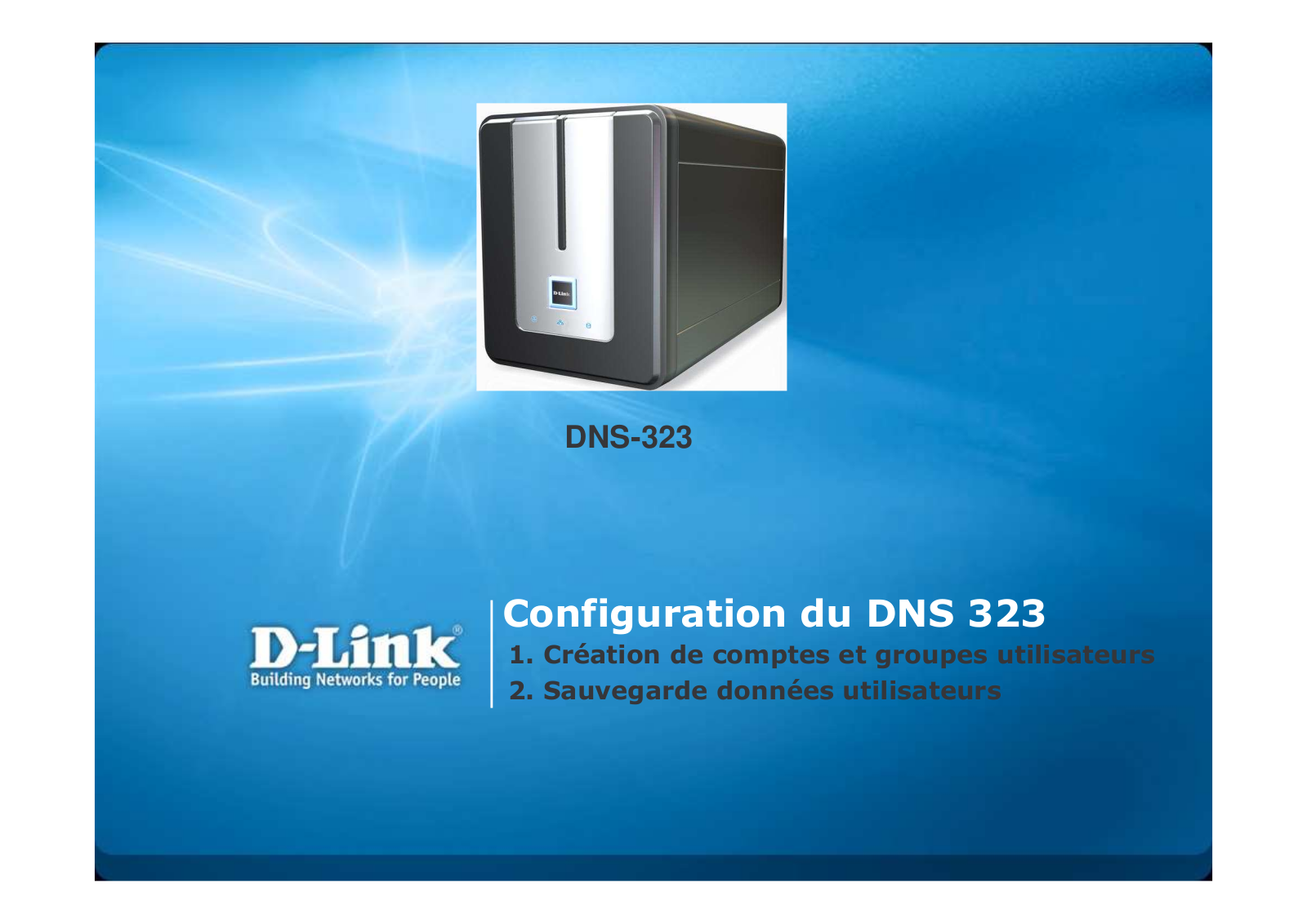 D-link DNS-323 Configuration Guide