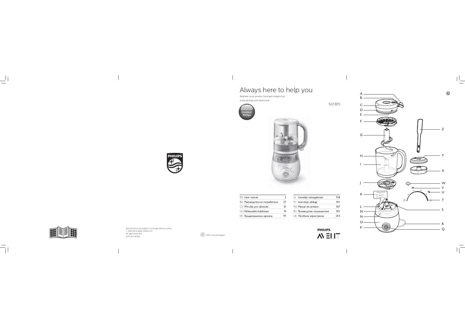 Philips SCF875/02 User Manual