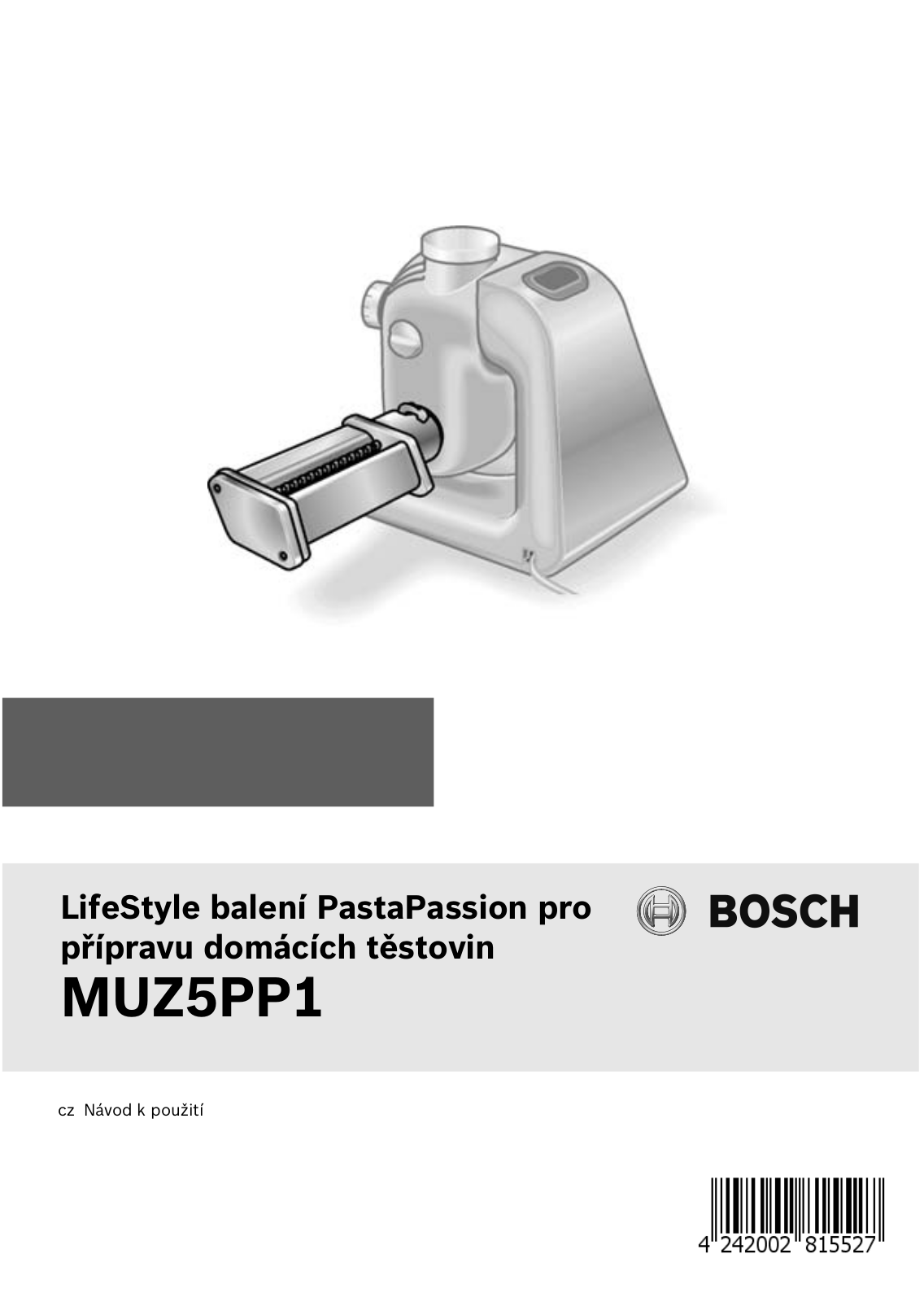 Bosch MUZ5PP1 User Manual