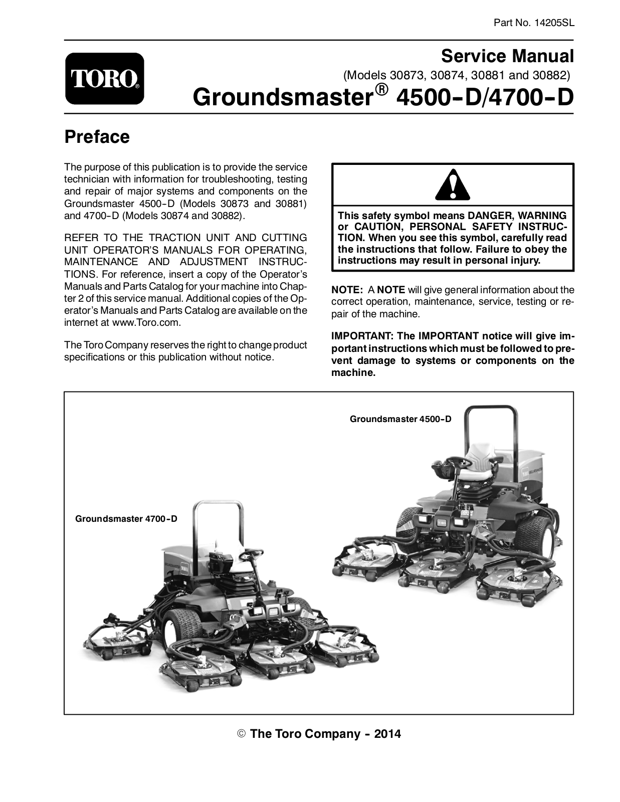 Toro 30873, 30881, 30874, 30882 User Manual