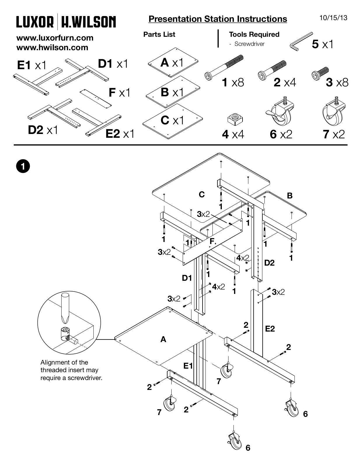 Luxor|H.Wilson PS3945 User Manual