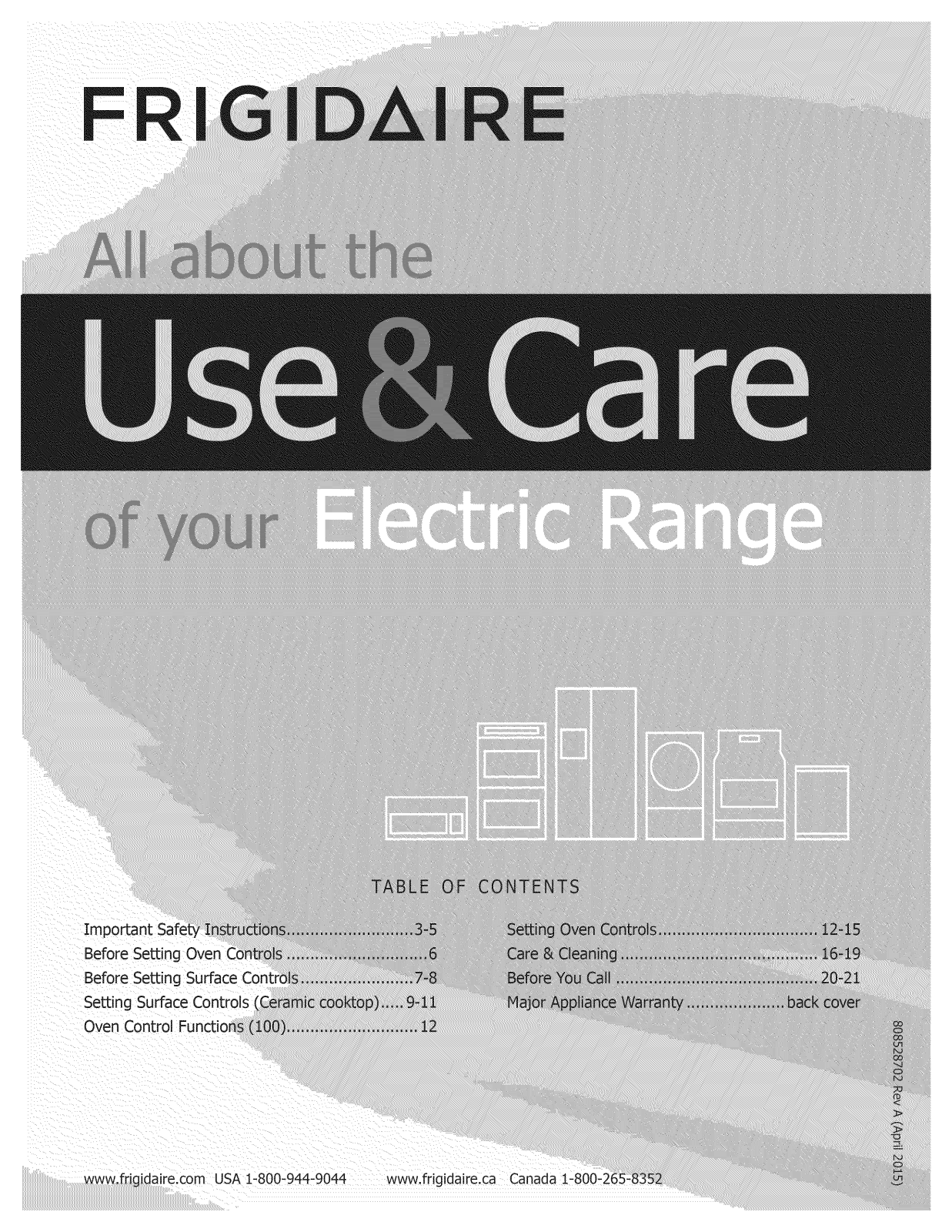 Frigidaire CFEF3043RSD, CFEF3043RSC, CFEF3043RSB, CFEF3043RSA Owner’s Manual