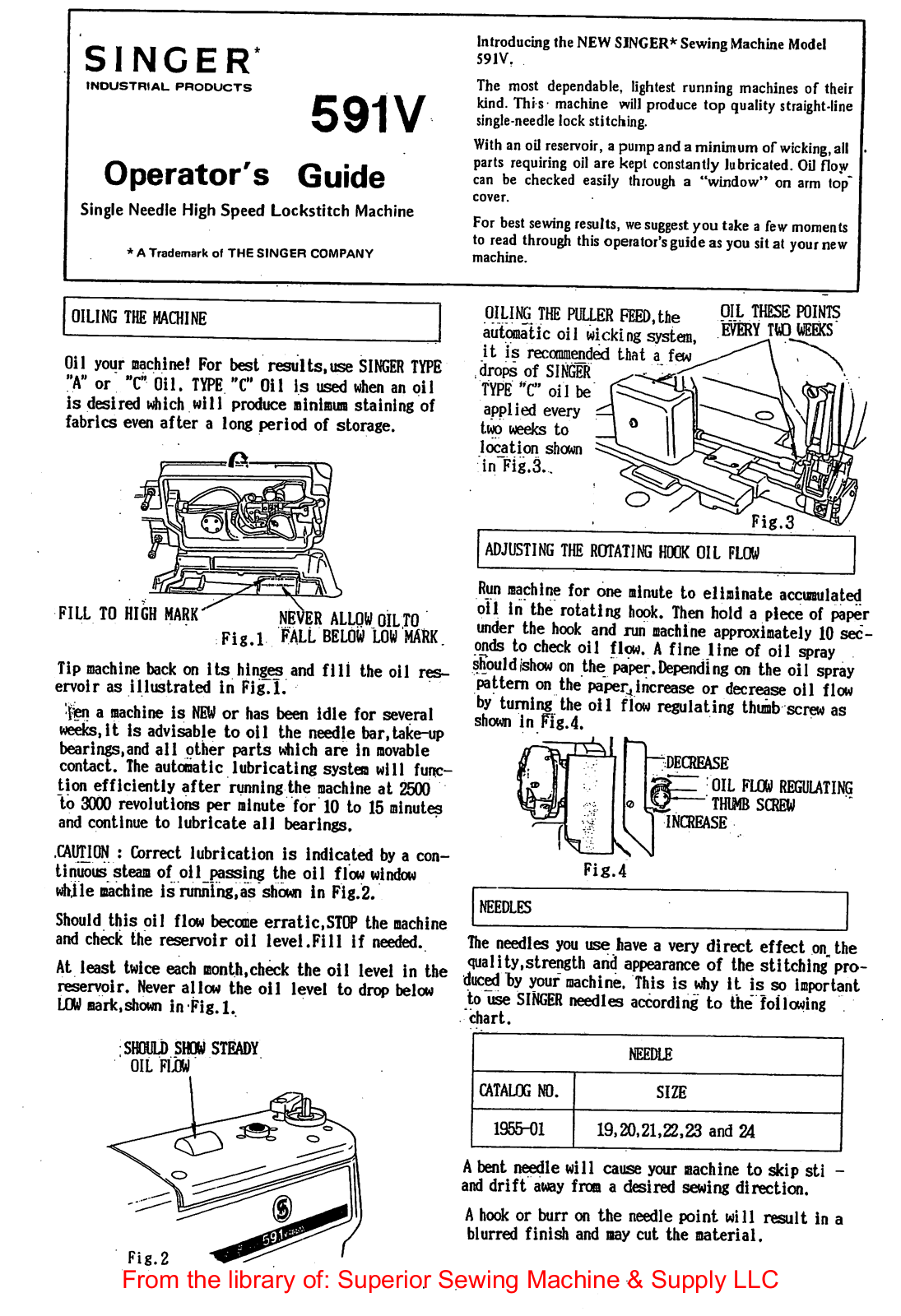 Singer 591V Operator’s Guide - ManualMachine.com