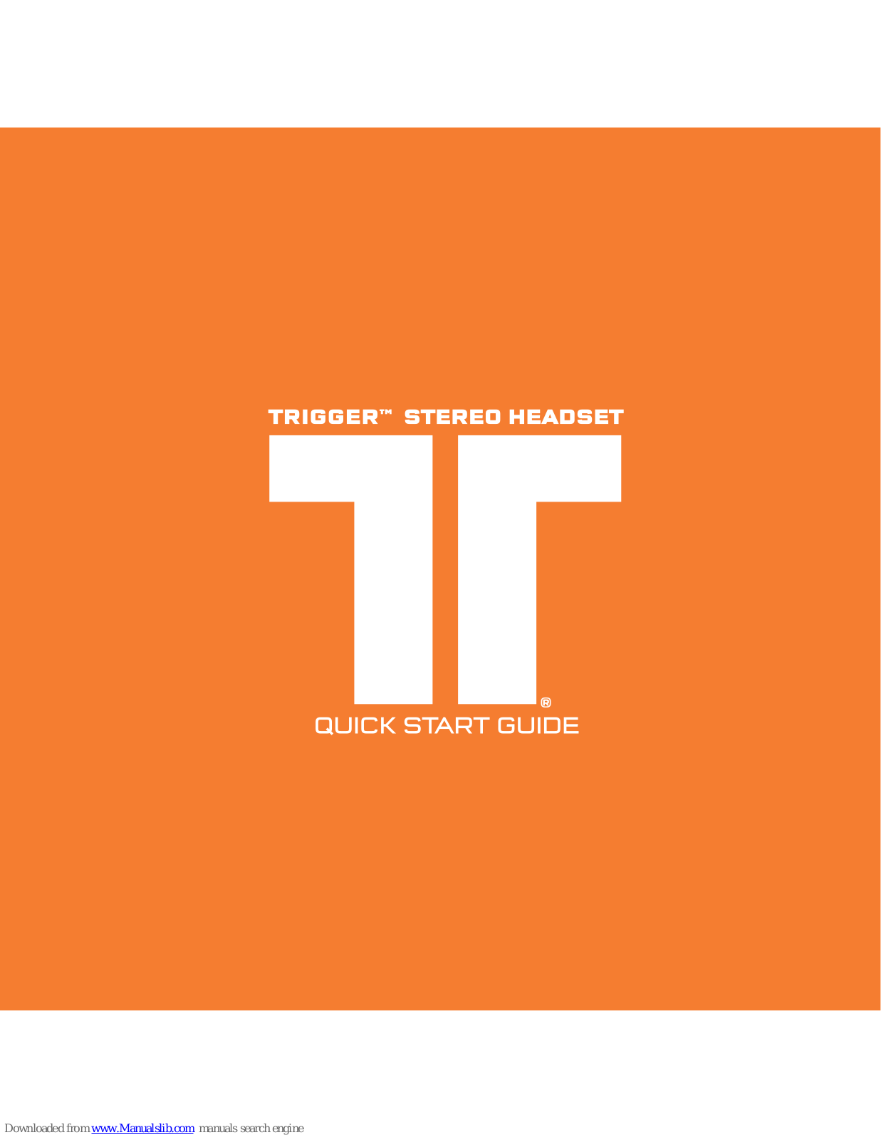 Triton Audio Trigger Quick Start Manual - ManualMachine.com