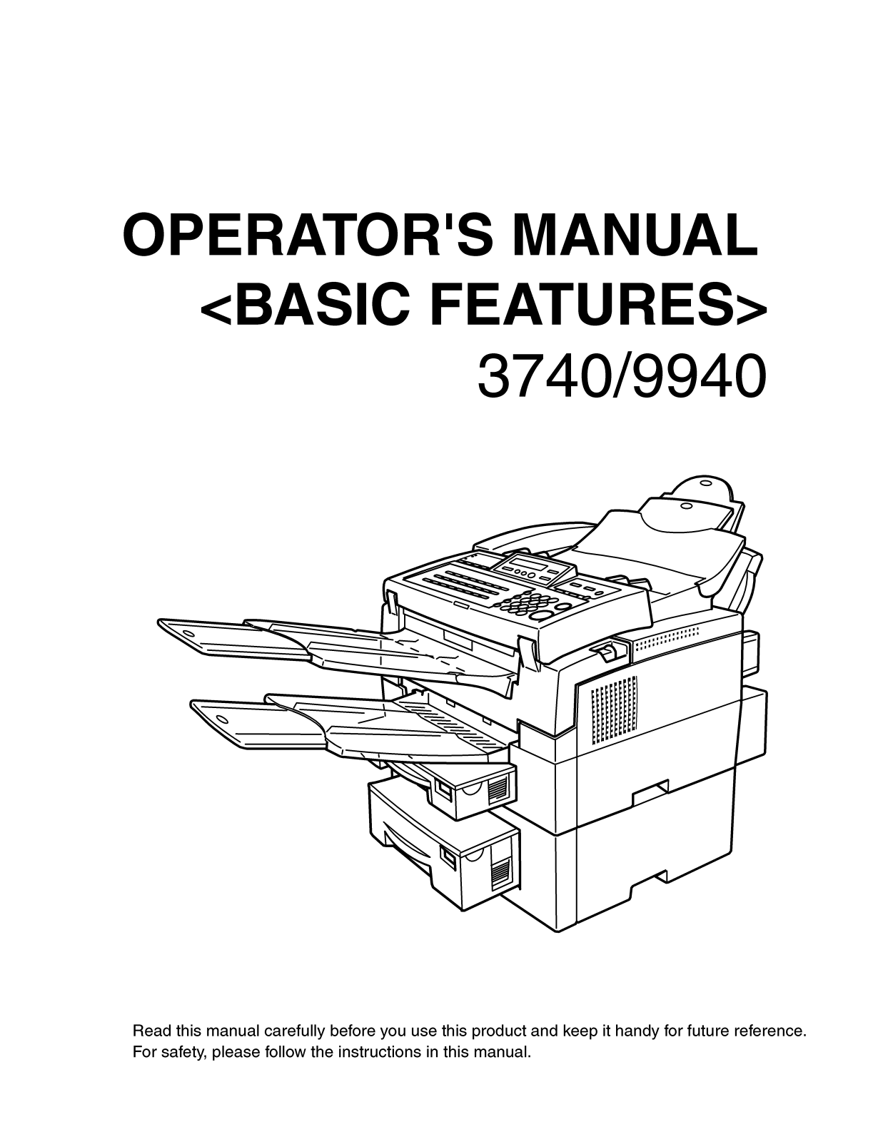 Savin 9940, 3740 User Manual