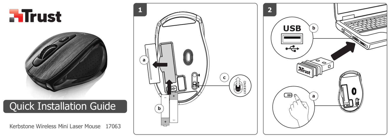 TRUST KerbStone Wireless Laser Mouse User Manual