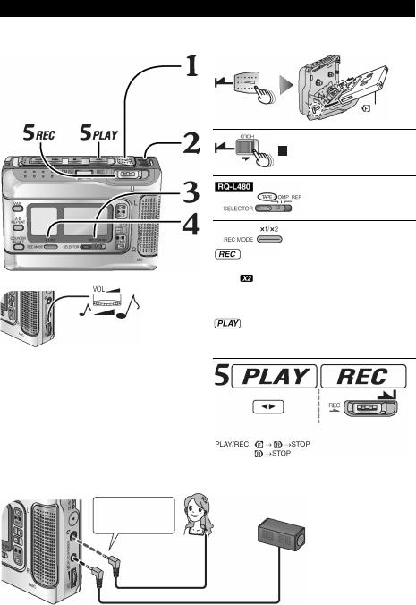 Panasonic RQ-L480, RQ-L470 User Manual