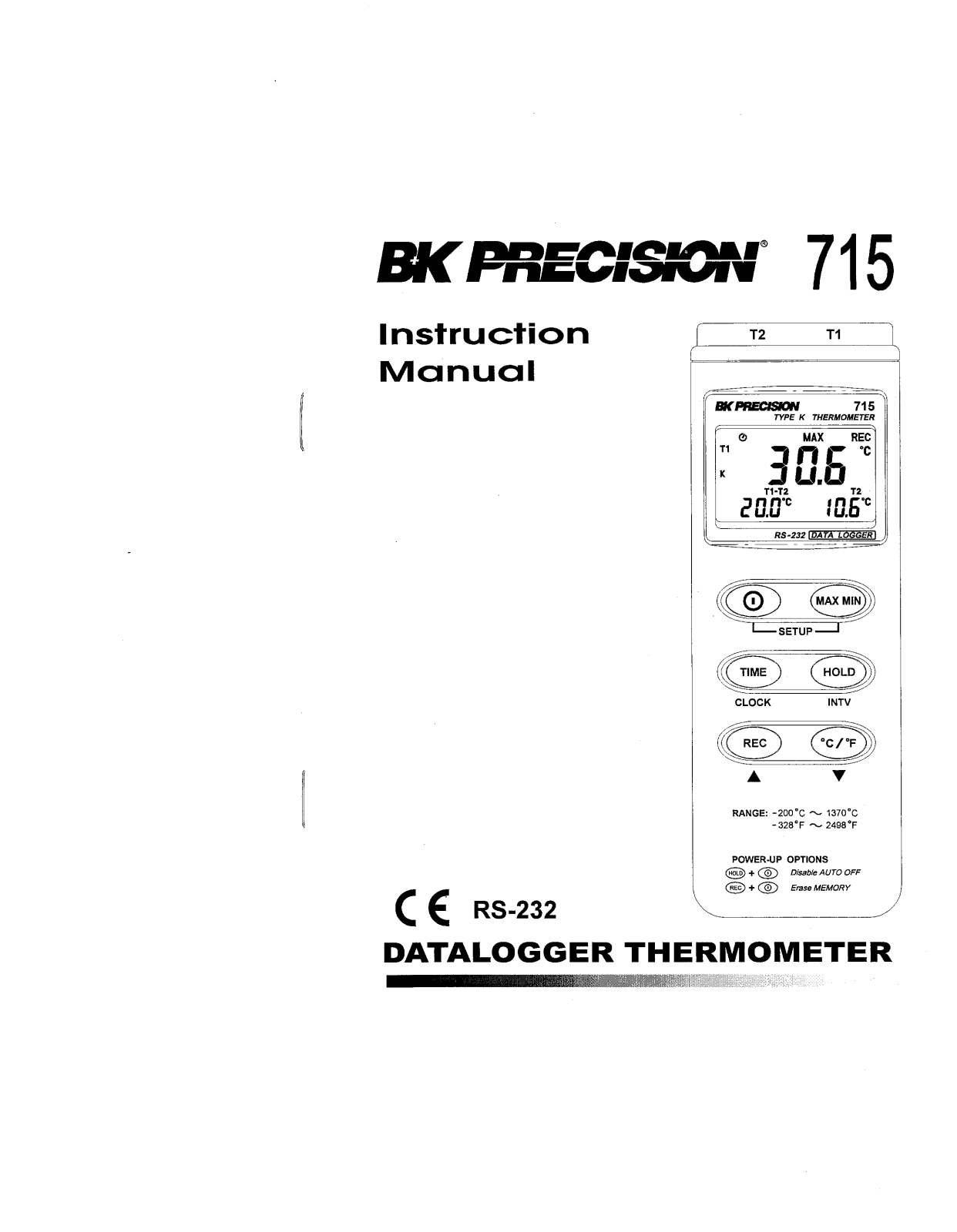 BK Precision 715 User Manual