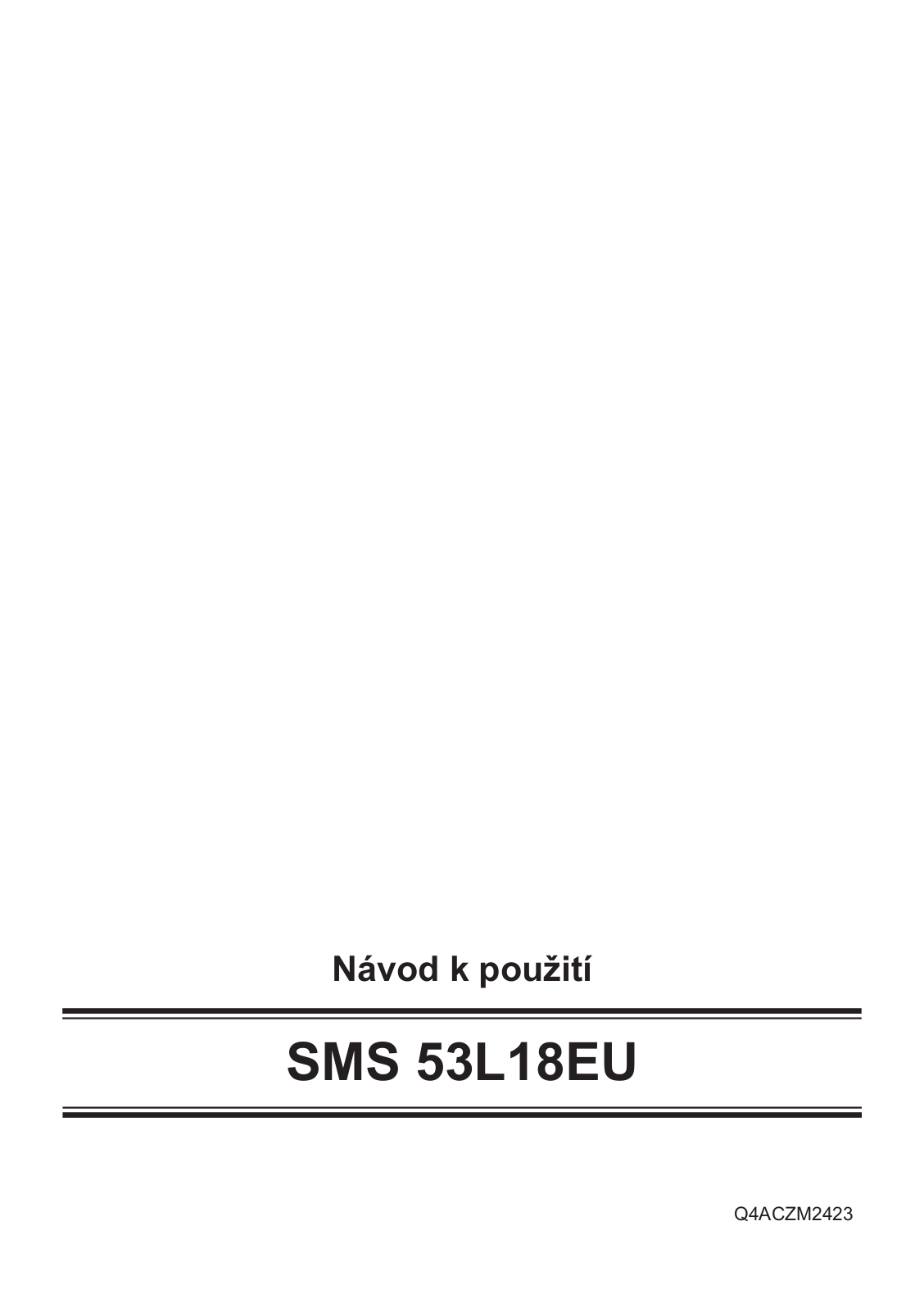 Bosch SMS53L18EU User Manual