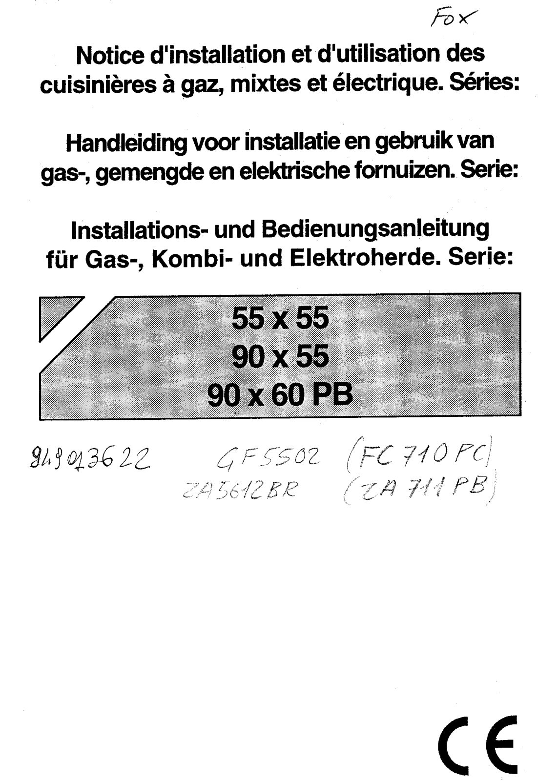 ZANUSSI ZA5612BR User Manual