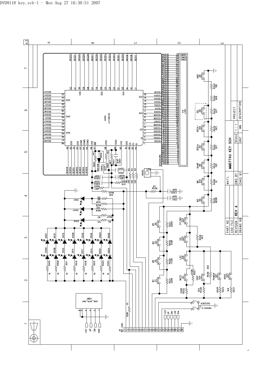 Mystery MMD-684U Schematics KEY