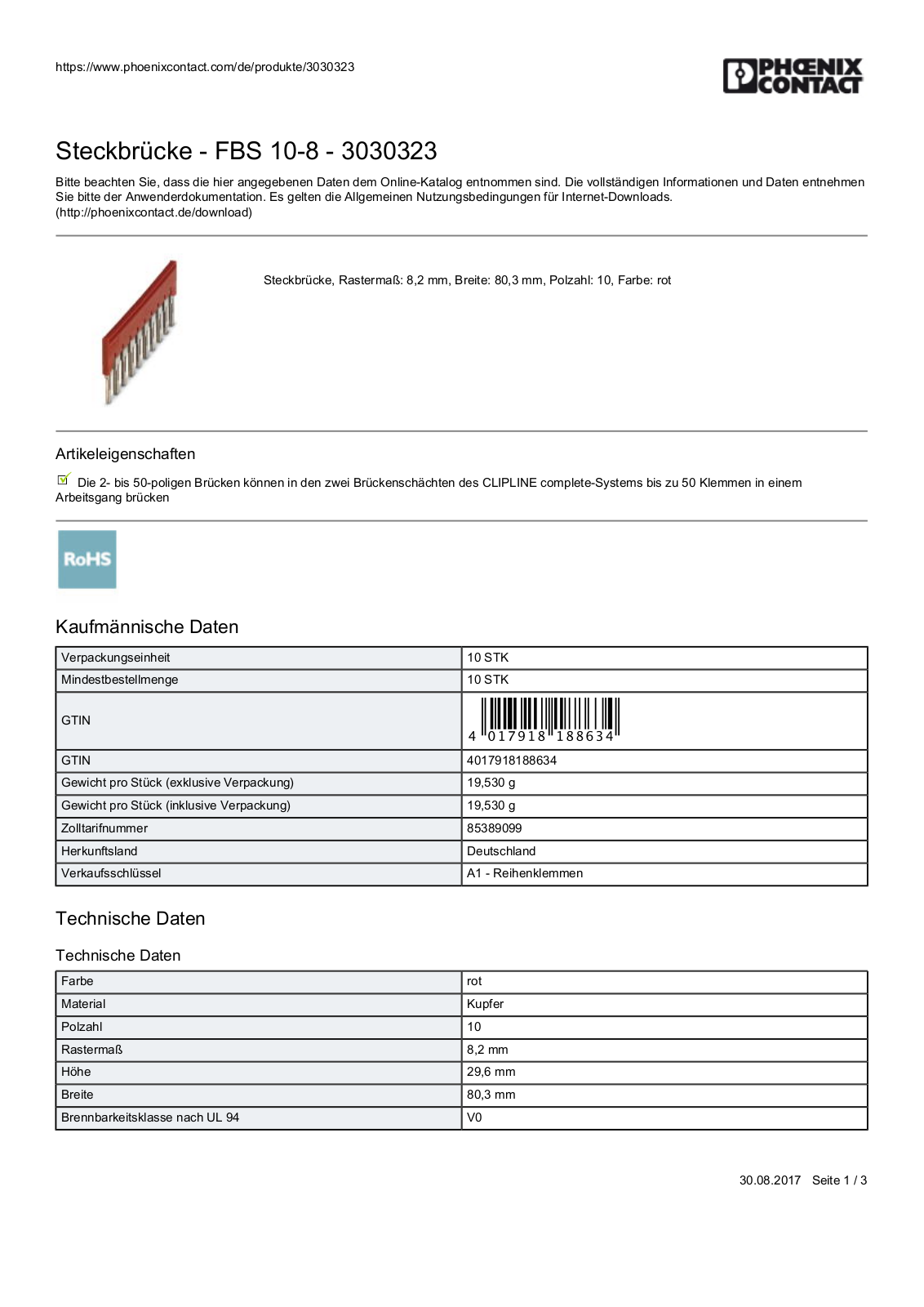 PHOENIX-CONTACT FBS 10-8 Datasheet - ManualMachine.com