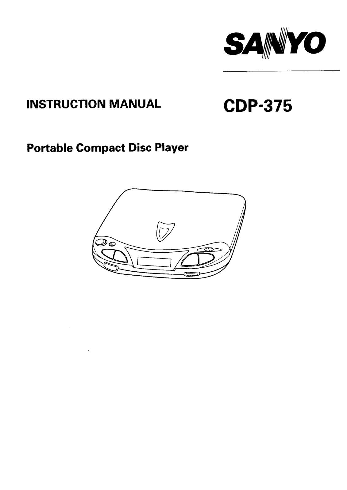 Sanyo CDP-375 Instruction Manual