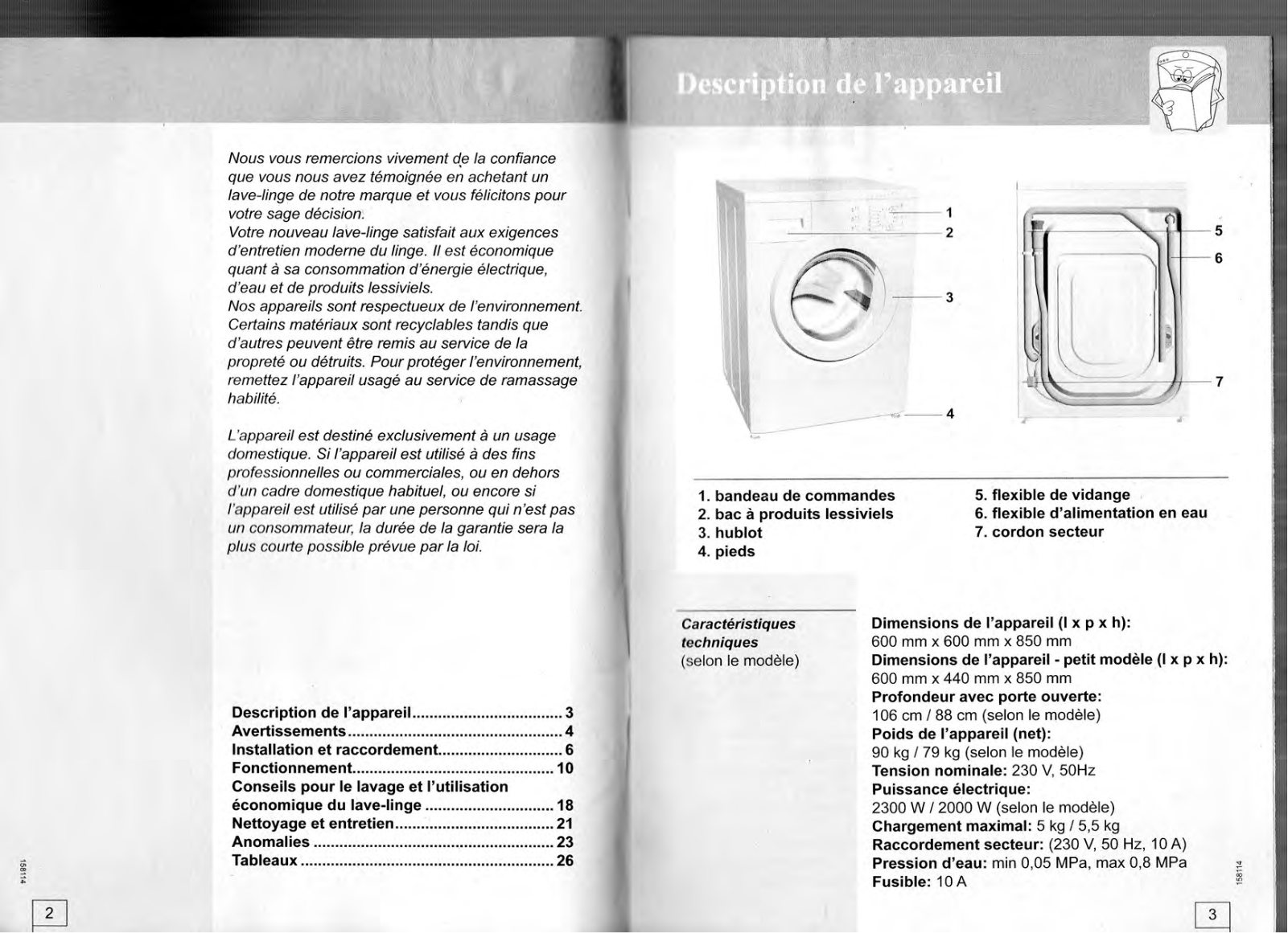 GORENJE WA50140 User Manual