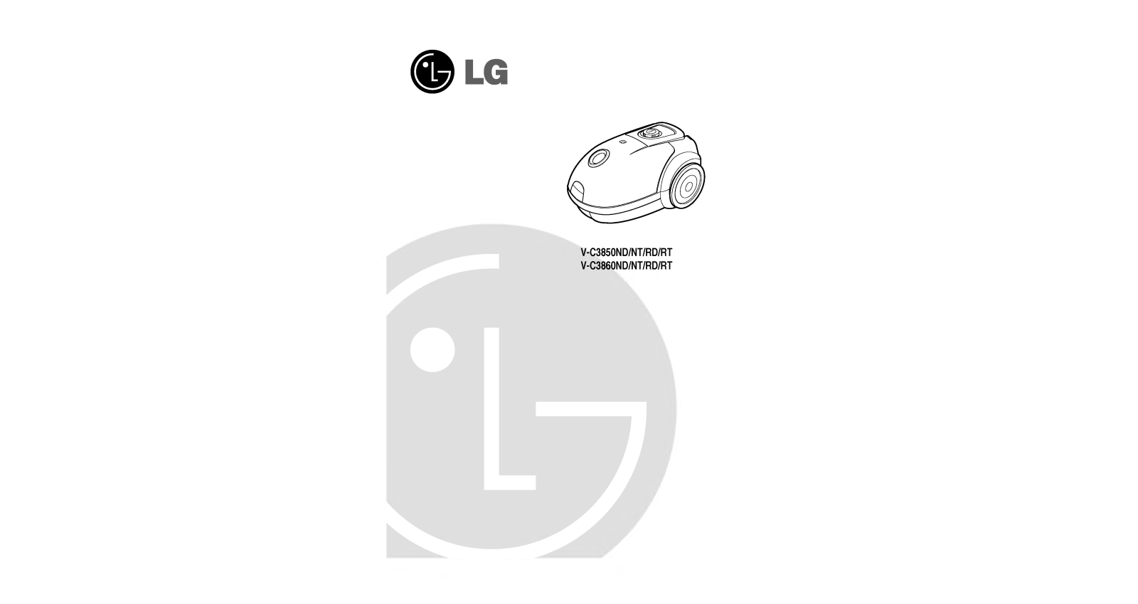 LG V-C3860REY, V-C3860REB User Manual