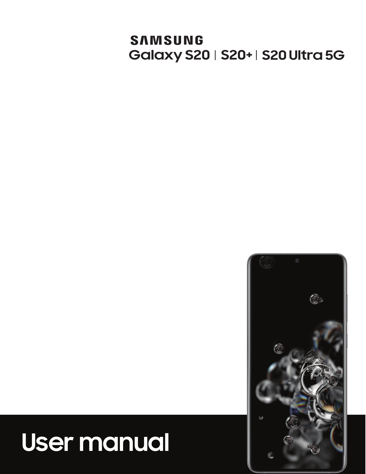 T-mobile S20 Ultra 5G, S20PLUS, S20 User Manual