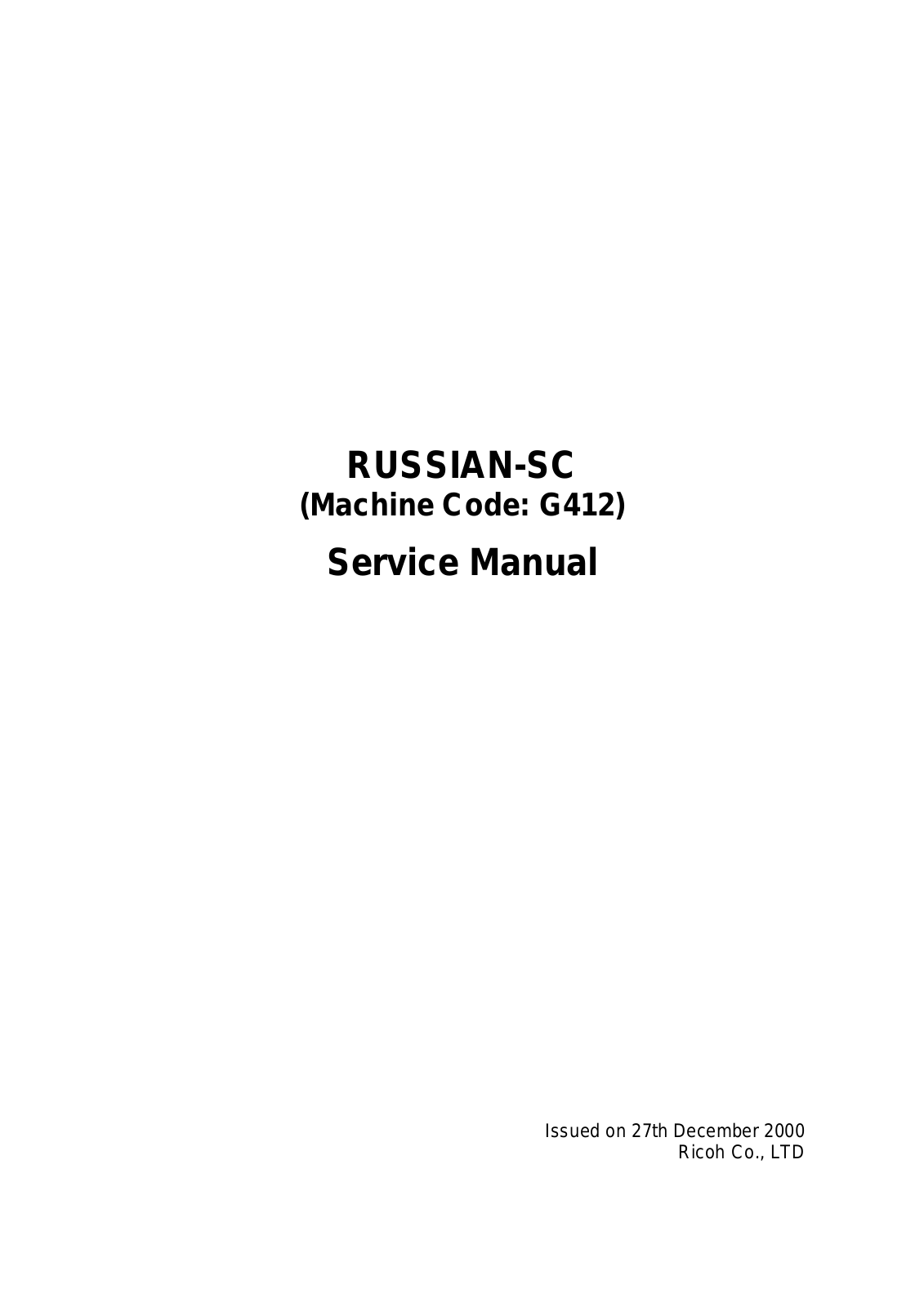 Ricoh is330dc Service Manual