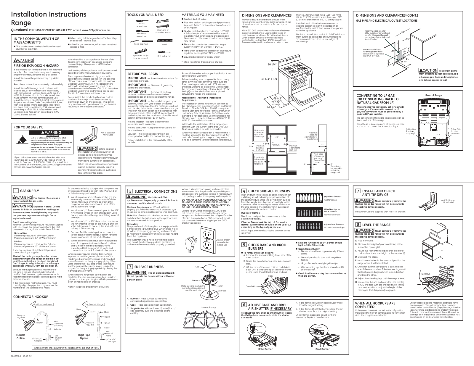 GE JGBS60DEFWW User Manual