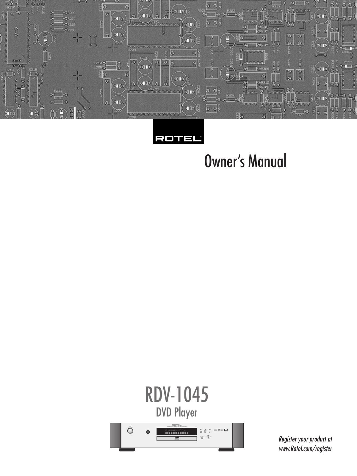 Rotel RDV-1045 User Manual