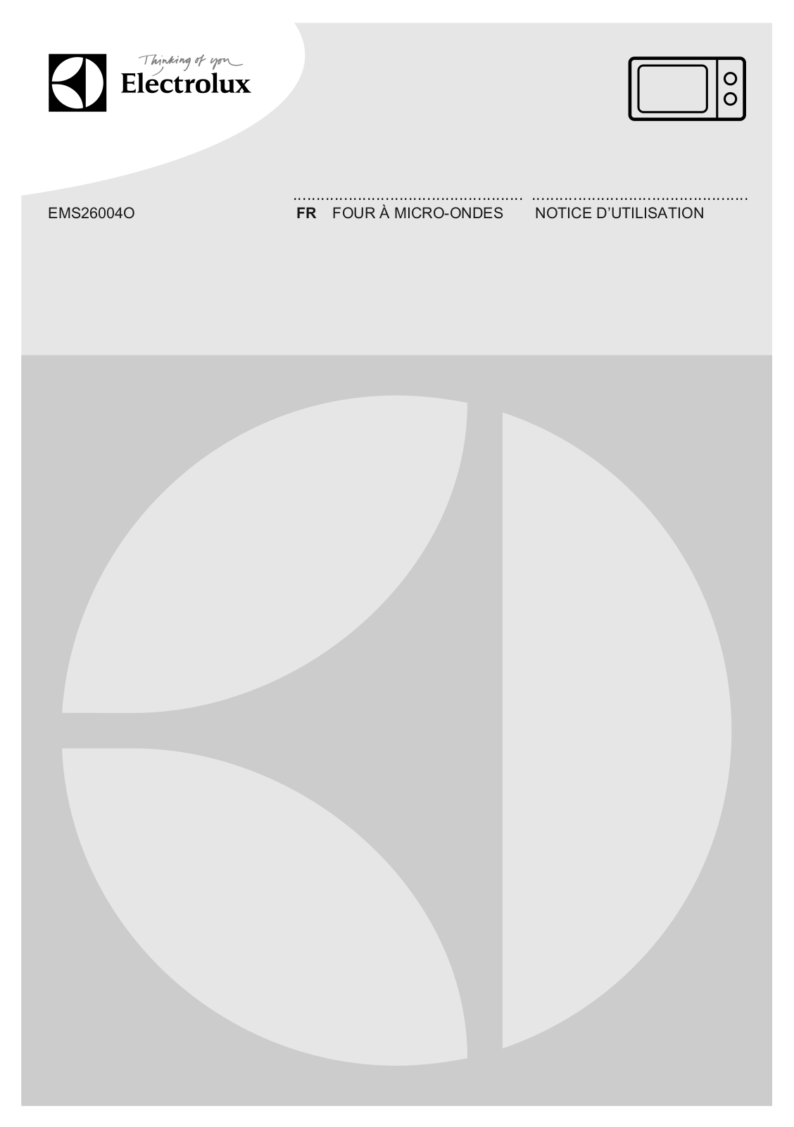 ELECTROLUX EMS 26004 User Manual