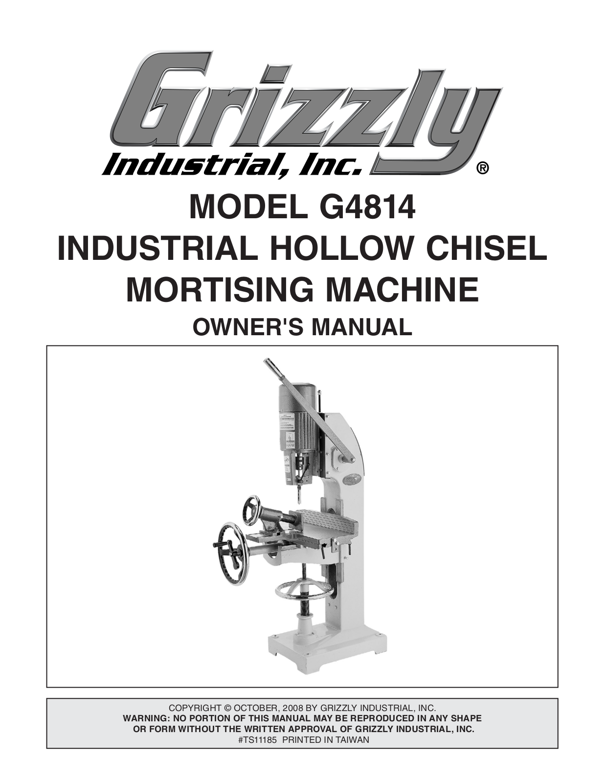 Grizzly G4814 User Manual