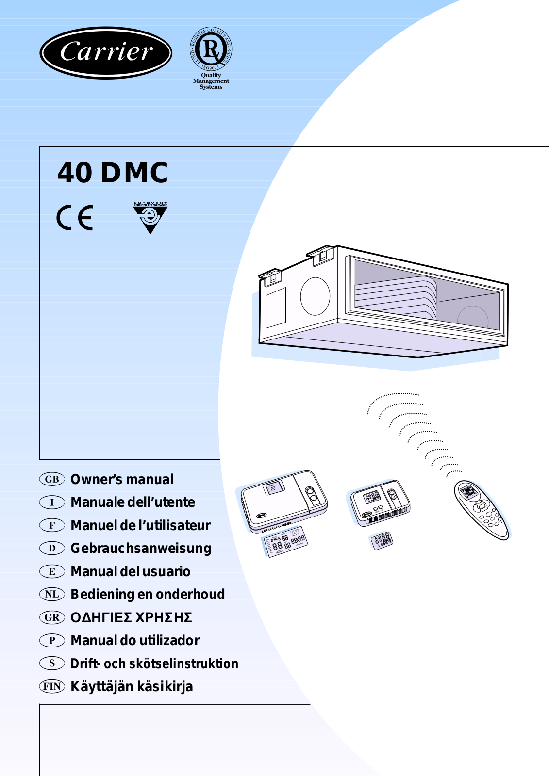CARRIER 40 DMC User Manual