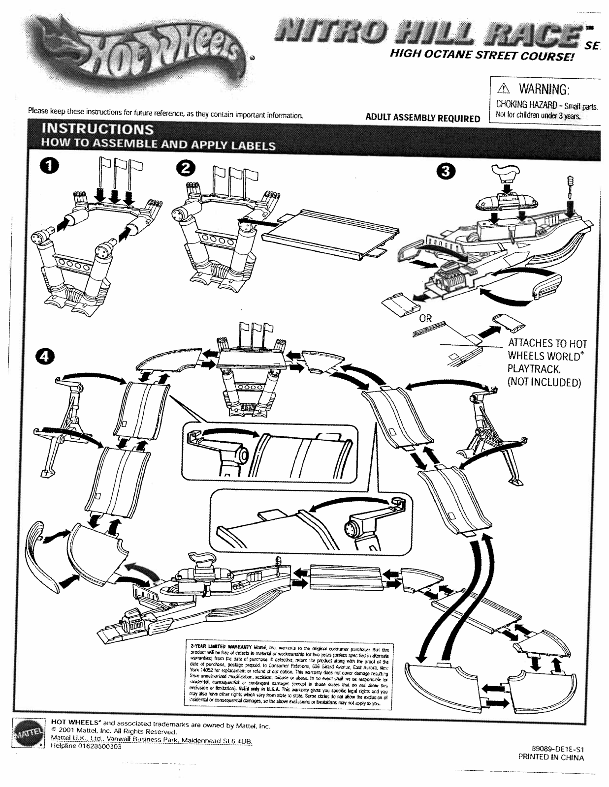 Fisher-Price 89089 Instruction Sheet